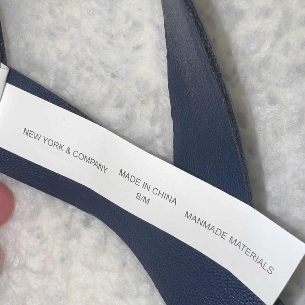 New York & Company Navy Obi Belt